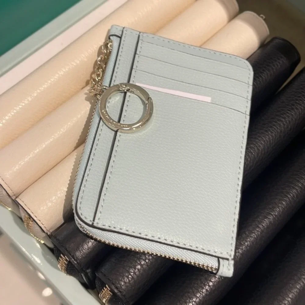 Kate Spade Darcy Medium L-Zip Card Holder Blue Glow - Picture 8 of 16